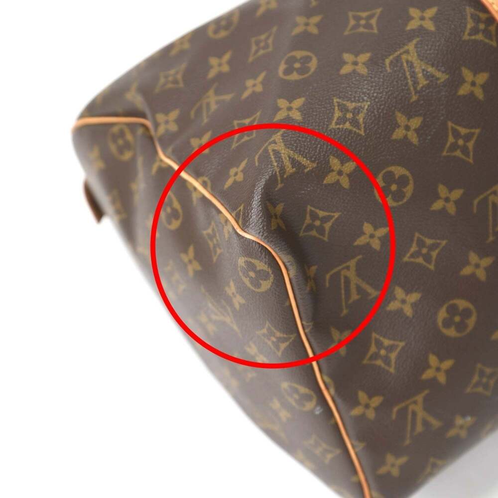 LOUIS VUITTON Authentic Brown Monogram Canvas Keepall 45 Boston Bag - Picture 8 of 15
